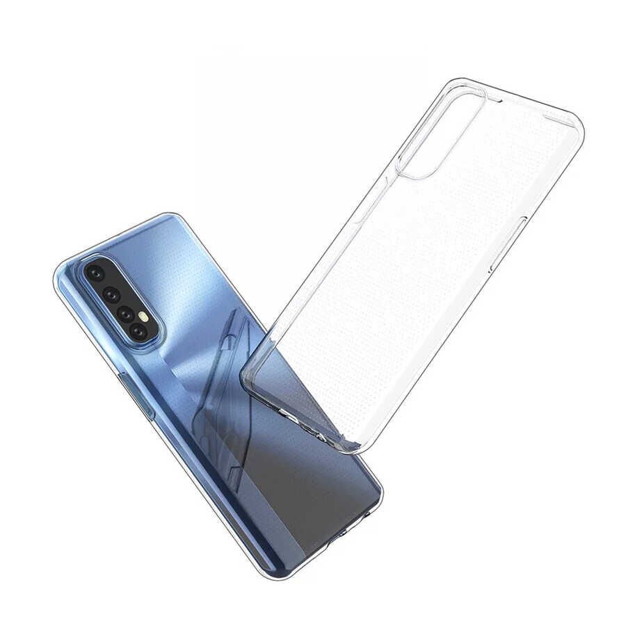 Realme 7 Şeffaf Kılıf Yumuşak İnce Tasarımlı Kapak (SÜPER) Renksiz