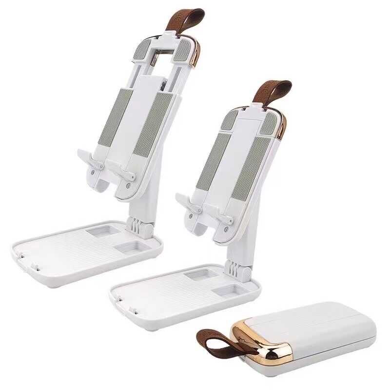 Tablet Telefon Standı 13 inç Kadar Uyumlu Taşınabilir Stand (095) Beyaz