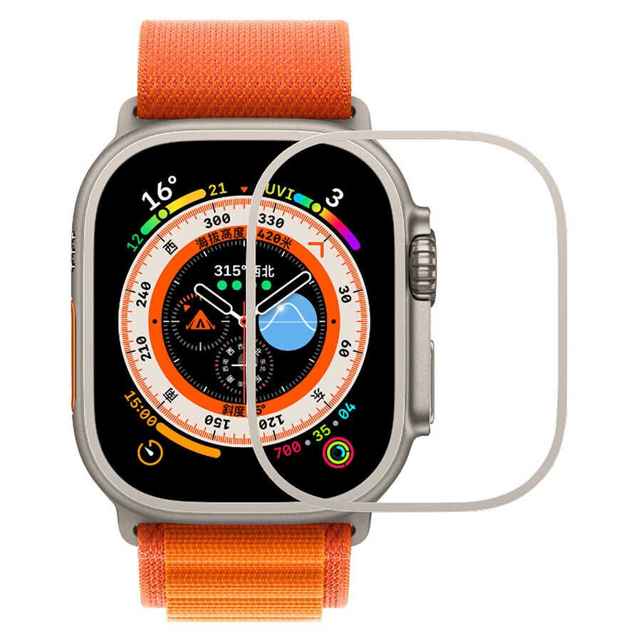 Apple Watch Ultra 49mm HEPTEKİLETİŞİM Metal Kasa Koruyucu Saat Çerçevesi