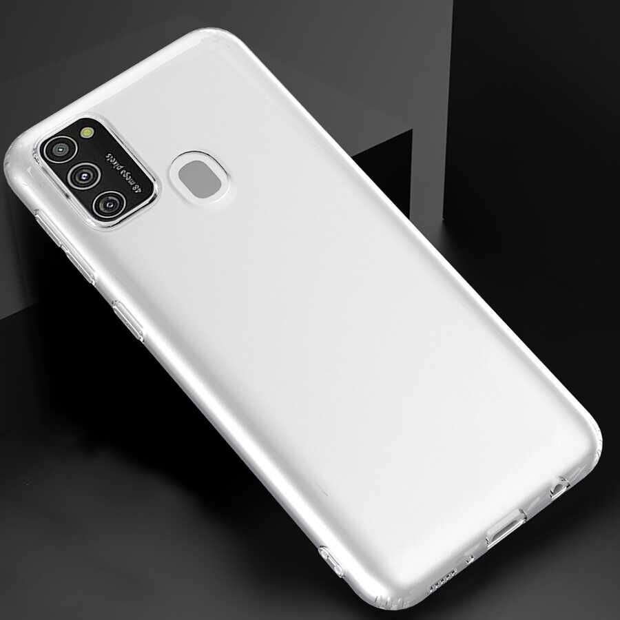 Samsung Galaxy M21 Kılıf HEPTEKİLETİŞİM Kamera Korumalı Süper Silikon Kapak