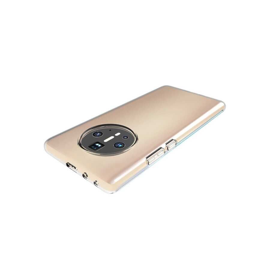 Huawei Mate 40 Pro Şeffaf Kılıf Yumuşak İnce Tasarımlı Kapak (SÜPER) Renksiz