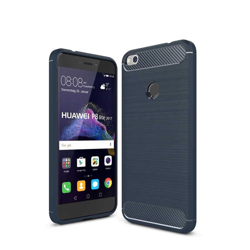 Huawei P9 Lite 2017 Kılıf Ultra Korunaklı Silikon Kapak (ROOM) Gri