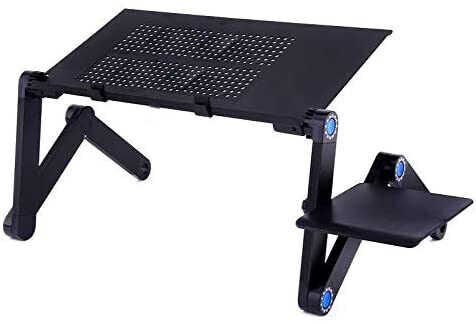 Çok Fonksiyonlu Katlanabilir Laptop Standı  3'lü Ayarlanabilir Ayak Tasarım  Siyah