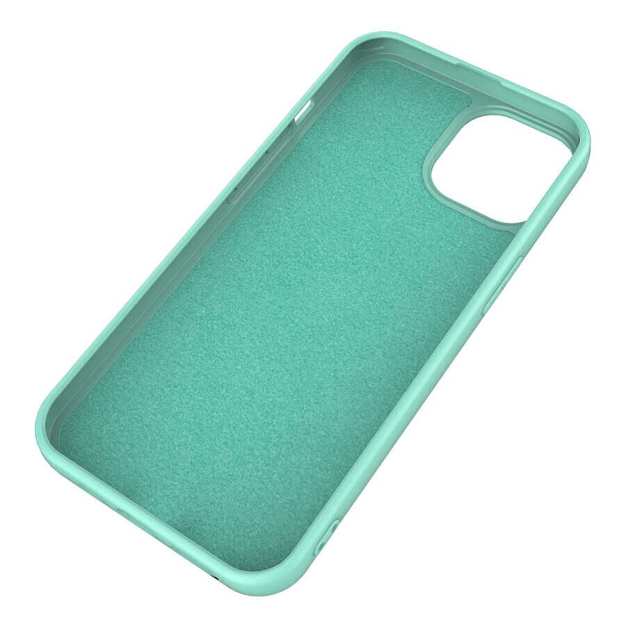 Apple  iPhone 14 Kadife İç Yüzey Yumuşak Dokulu Kamera Korumalı İnce Kapak (MARA) Kırmızı