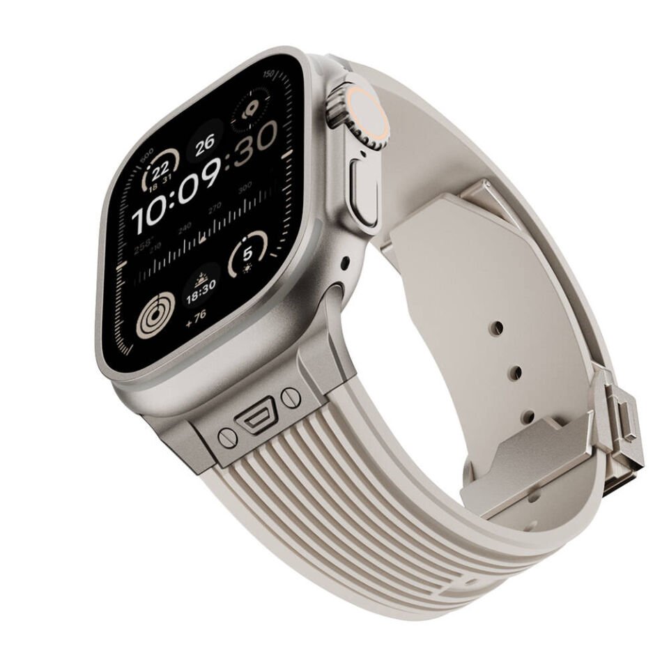 Apple Watch 44mm HEPTEKİLETİŞİM KRD-113 Spor Görünümlü Silikon Kordon