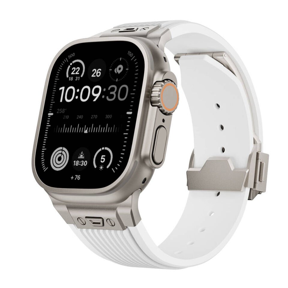 Apple Watch 44mm HEPTEKİLETİŞİM KRD-113 Spor Görünümlü Silikon Kordon