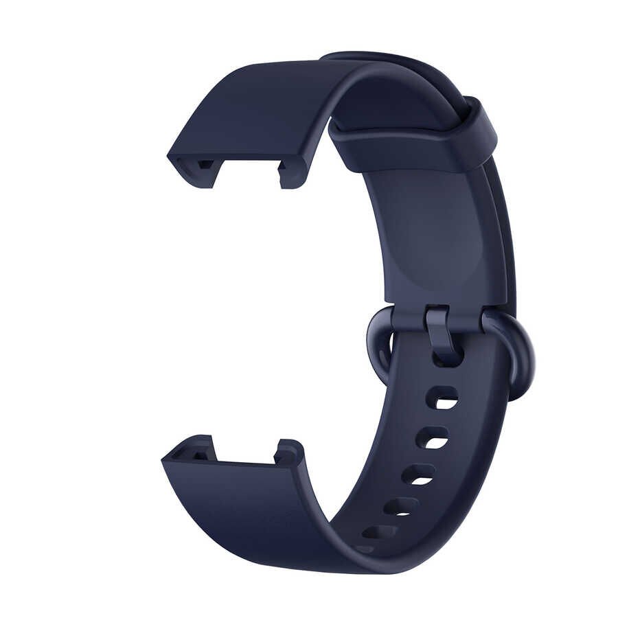 Xiaomi Redmi Watch (Mi Watch Lite) Silikon Kordon Soft ve Pürüzsüz Yüzeyli Kordon (Klasik) Lacivert