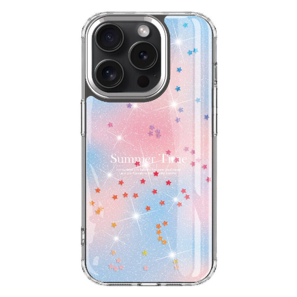Apple iPhone 15 Pro Max Kılıf Simli Desenli Parlak HEPTEKİLETİŞİM Task Kapak