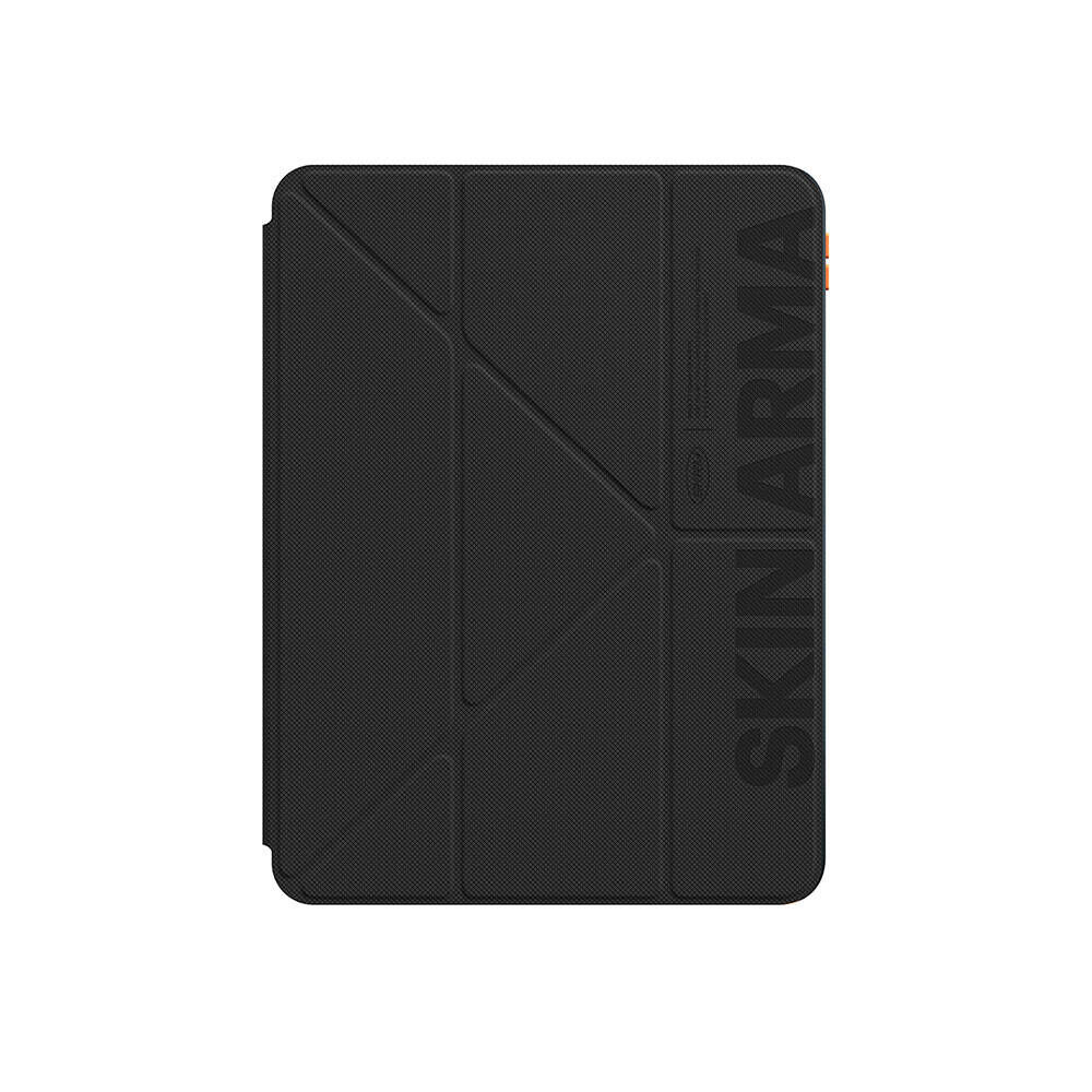 Apple iPad Air 11 2025 M3 Kılıf SkinArma Kabartma Baskı Tasarımlı 360 Tam Koruma Arkası Şeffaf Standlı Gamma Kılıf