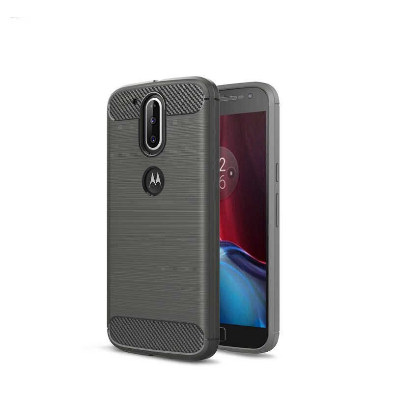 Lenovo Moto G4 Plus Kılıf Ultra Korunaklı Silikon Kapak (ROOM) Gri