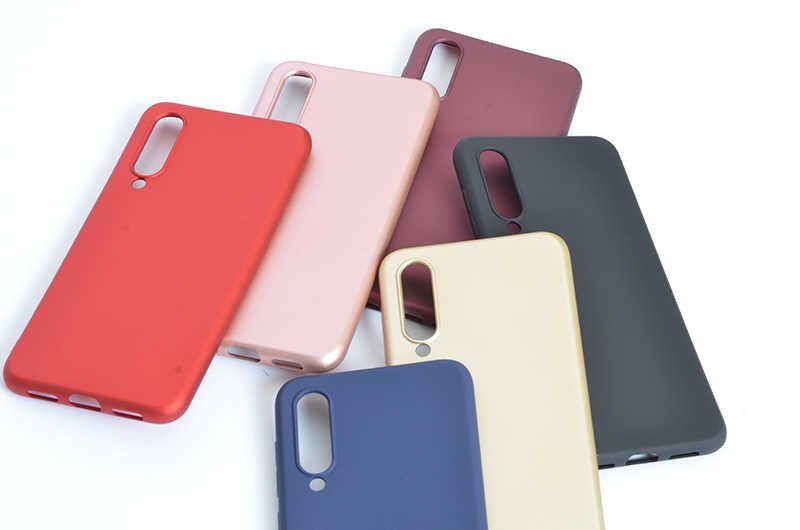 Xiaomi Mi 9 Se Kılıf Yumuşak Dokulu Soft Esnek İnce Mat Renkli Silikon Kapak (PREMİER) Mor