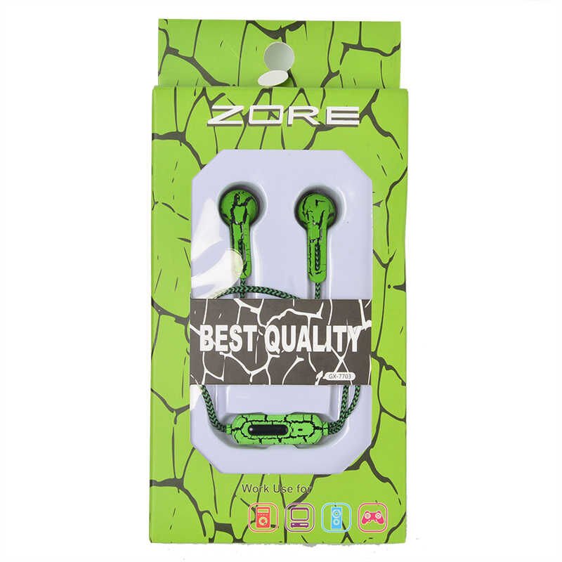 Yüksek Kalite ve Ses Performanslı Kulaklık (GX-7703 Stereo Mp3 Kulaklık) Yeşil