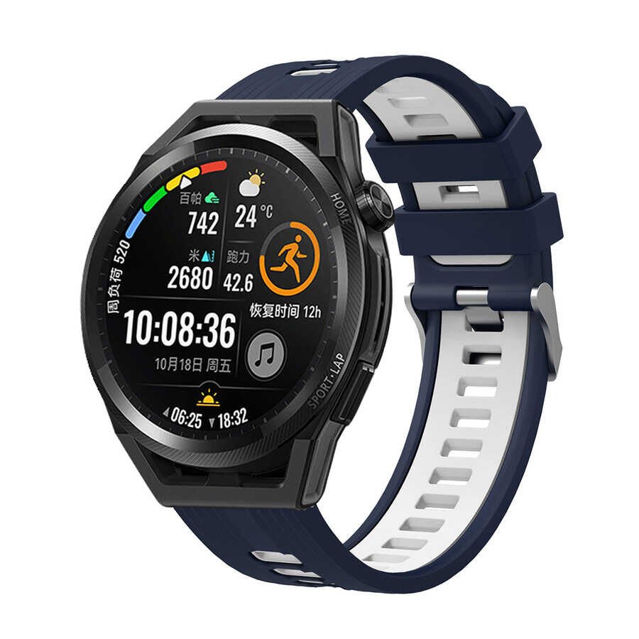 Samsung Gear S2 Silikon Kordon Esnek Yapılı Tasarım (KRD-55) Lacivert