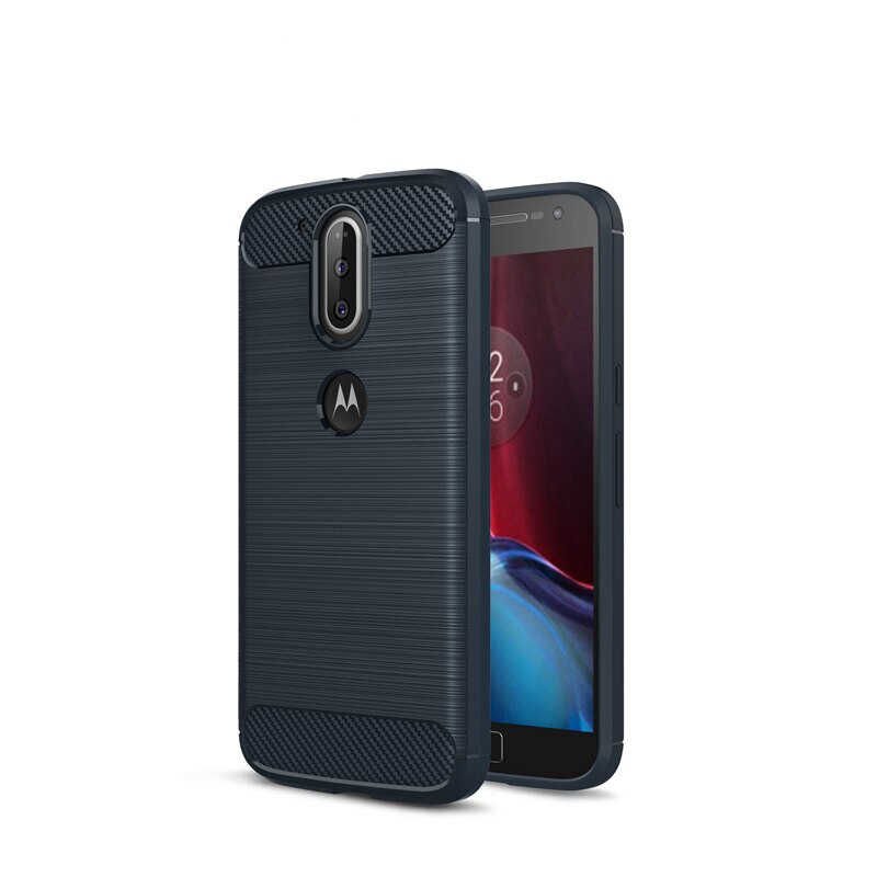 Lenovo Moto G4 Plus Kılıf Ultra Korunaklı Silikon Kapak (ROOM) Lacivert