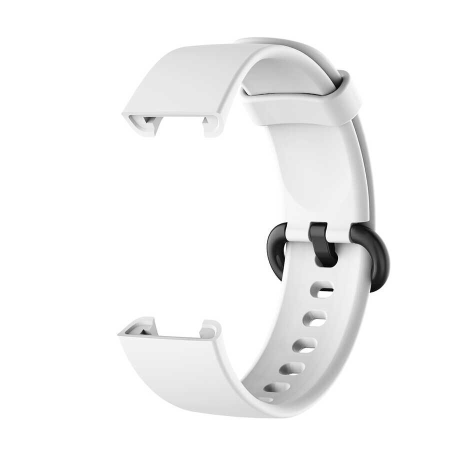 Xiaomi Redmi Watch (Mi Watch Lite) Silikon Kordon Soft ve Pürüzsüz Yüzeyli Kordon (Klasik) Beyaz