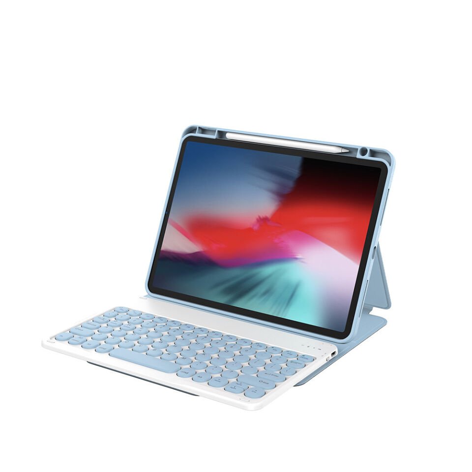 Apple iPad Air 11 2025 M3 Wiwu Protective Gizli Kalem Bölmeli Klavyeli Kılıf