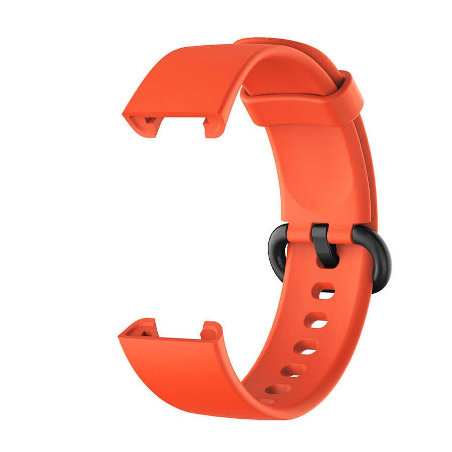 Xiaomi Redmi Watch (Mi Watch Lite) Silikon Kordon Soft ve Pürüzsüz Yüzeyli Kordon (Klasik) Turuncu