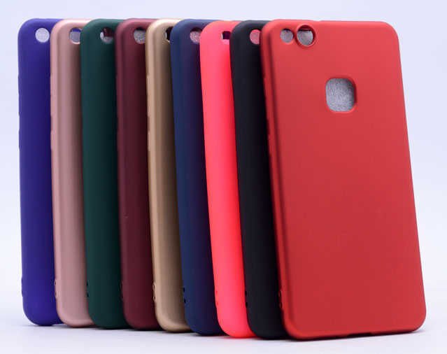 Huawei P10 Lite Kılıf Yumuşak Dokulu Soft Esnek İnce Mat Renkli Silikon Kapak (PREMİER) Gold