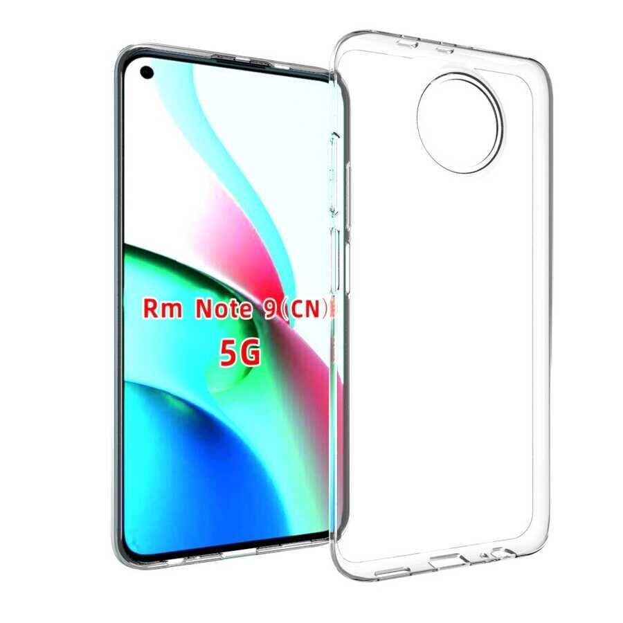 Xiaomi Redmi Note 9 5G Şeffaf Kılıf Yumuşak İnce Tasarımlı Kapak (SÜPER) Renksiz
