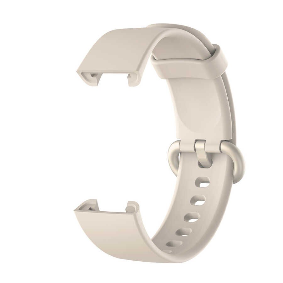 Xiaomi Redmi Watch (Mi Watch Lite) Silikon Kordon Soft ve Pürüzsüz Yüzeyli Kordon (Klasik) Krem
