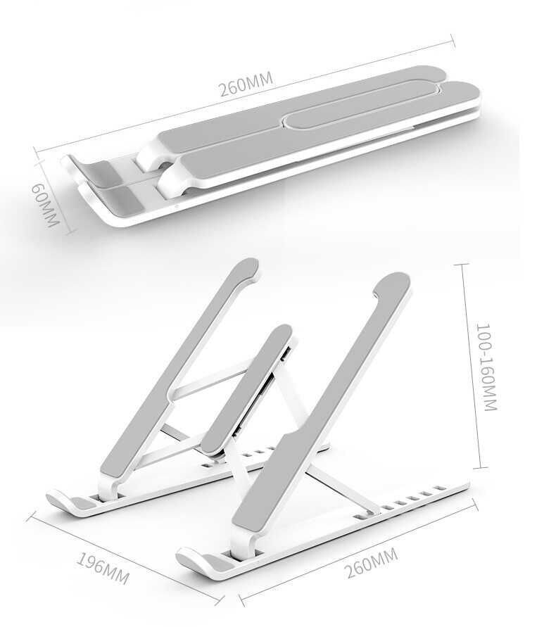 Laptop Standı Katlanabilir Hafif ve Kompakt Dizayn (P1) Beyaz