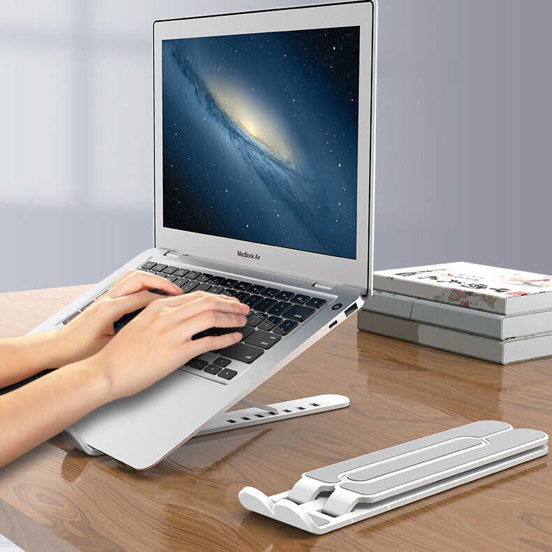 Laptop Standı Katlanabilir Hafif ve Kompakt Dizayn (P1) Beyaz