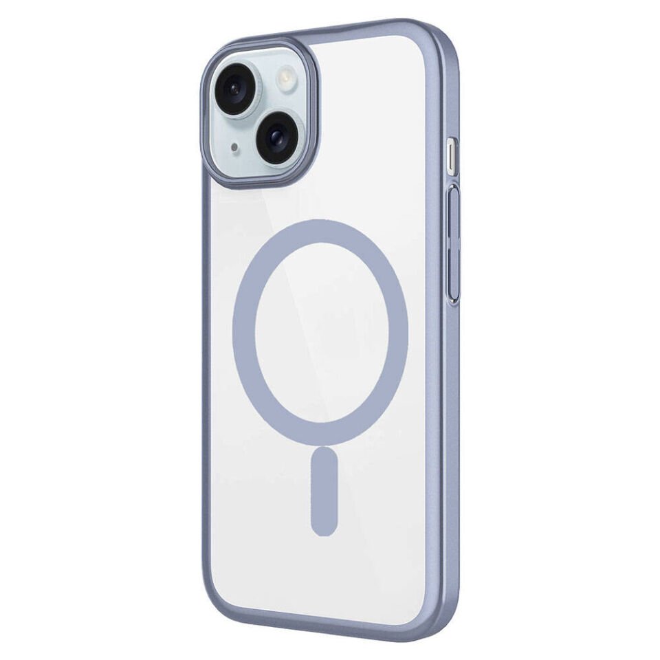 Apple iPhone 15 Kılıf Wireless Şarj Özellikli Sert PC HEPTEKİLETİŞİM Mat Riksos Magsafe Kapak