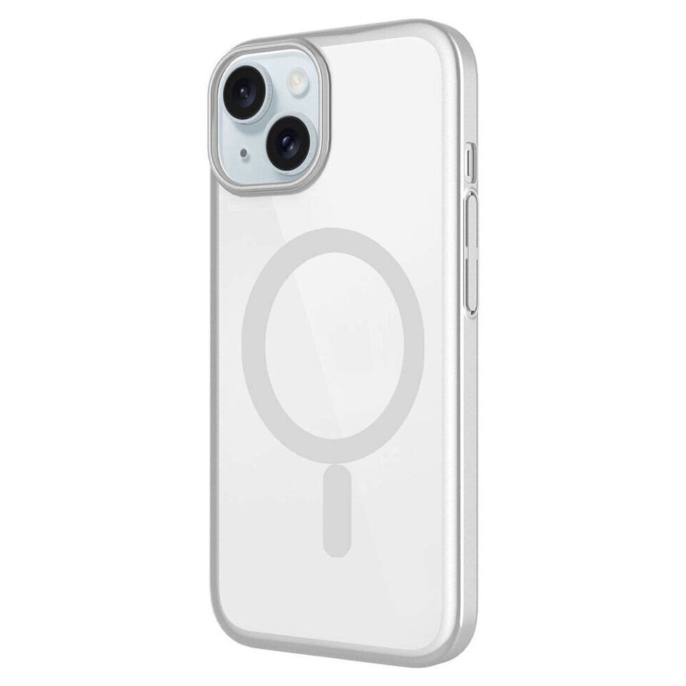 Apple iPhone 15 Plus Kılıf Wireless Şarj Özellikli Sert PC HEPTEKİLETİŞİM Mat Riksos Magsafe Kapak