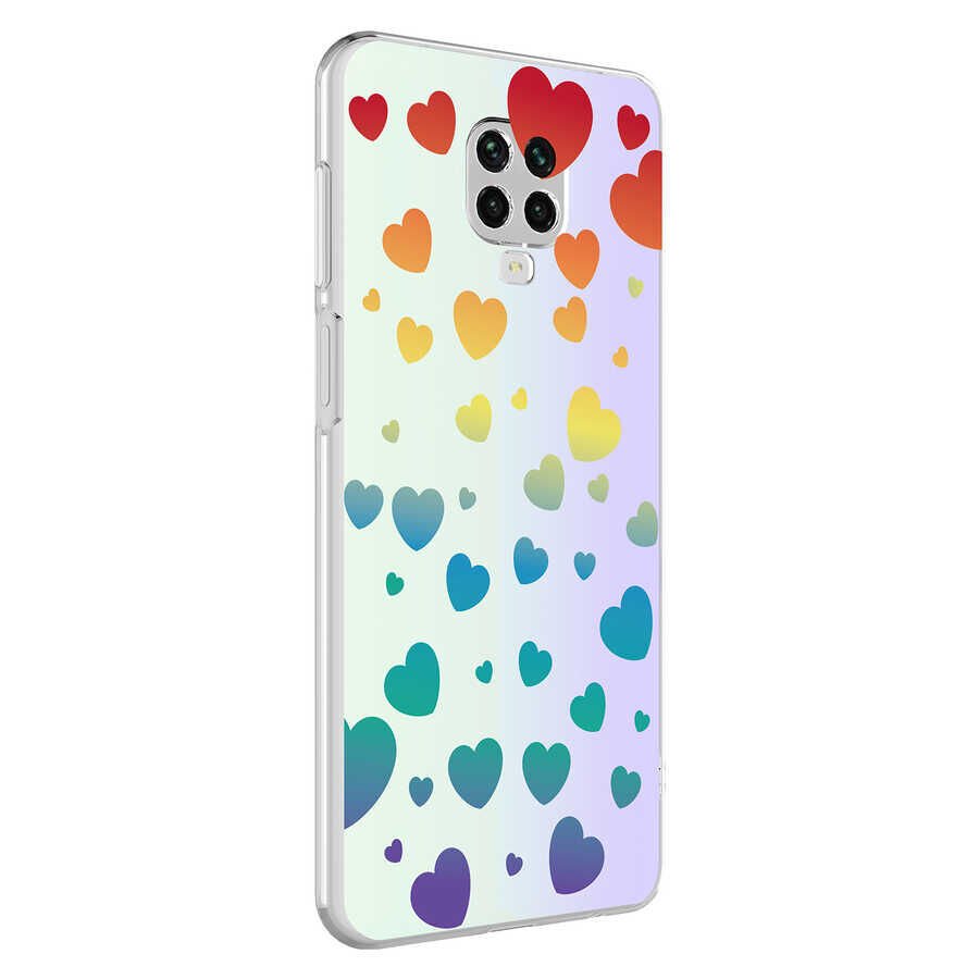 Xiaomi Redmi Note 9 Pro 5G Kılıf HEPTEKİLETİŞİM M-Blue Desenli Kapak