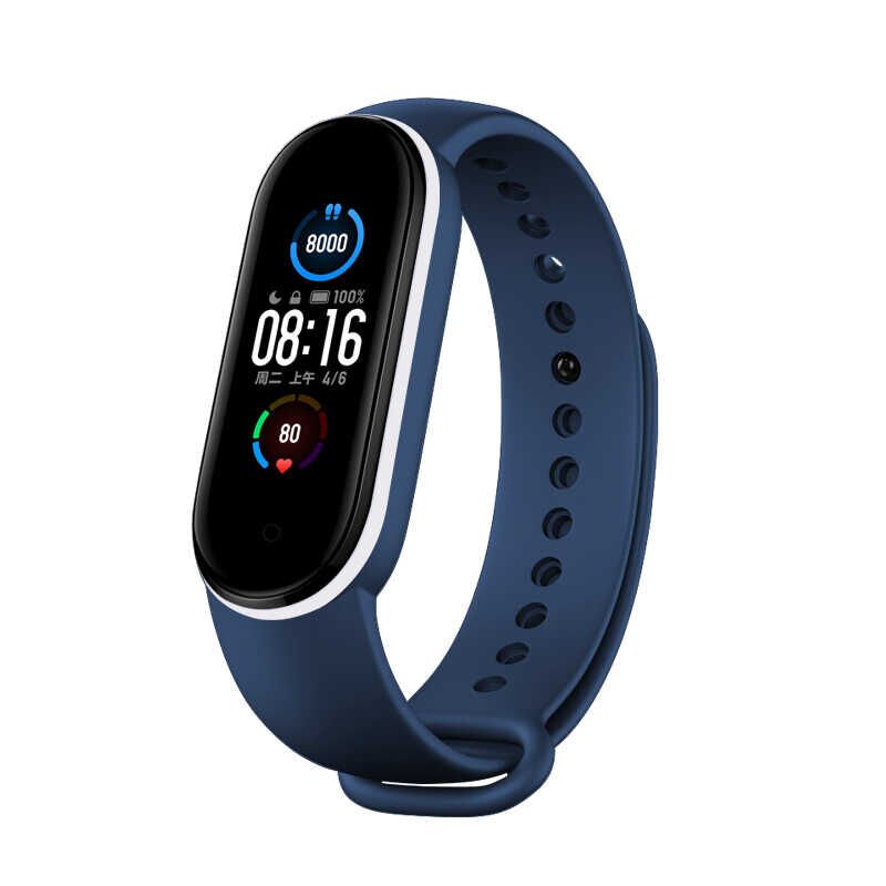 Xiaomi Mi Band 5 / 6 Silikon Kordon Esnek Yapılı (KRD-24) NO2