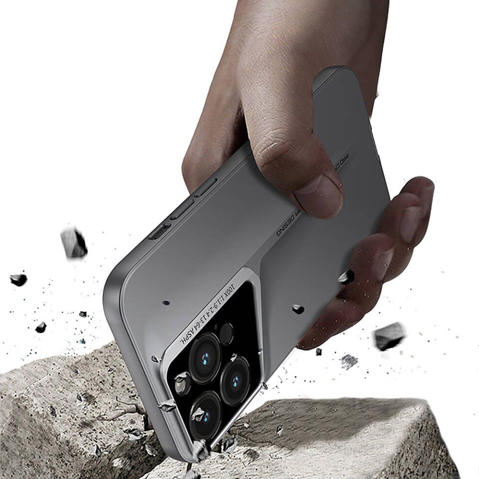 Apple iPhone 15 Pro Kılıf Ultra İnce Kamera Korumalı Sert Rubber HEPTEKİLETİŞİM Procase Kapak
