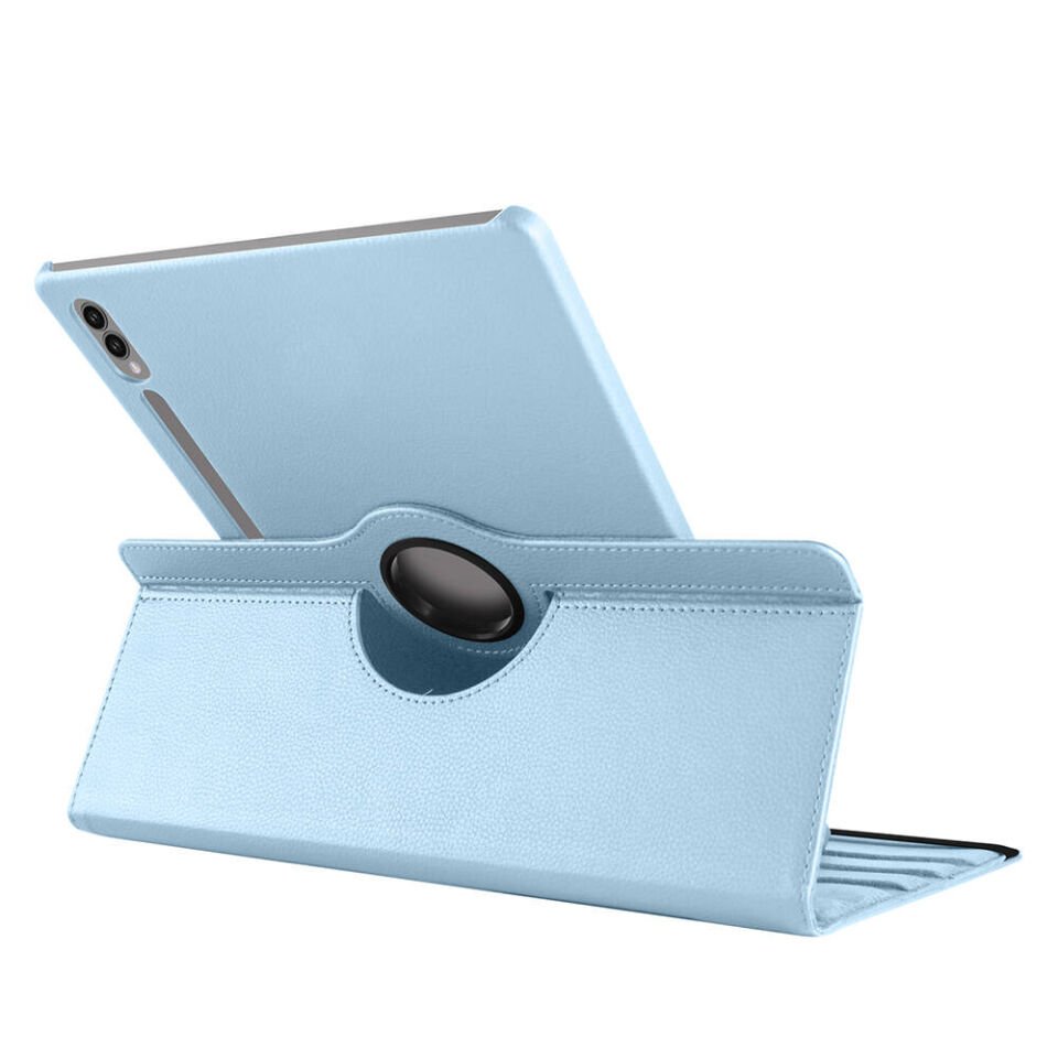 Samsung Galaxy Tab S9 Ultra SM-X910 Dönebilen Kalemli Standlı 360 Tam Korumalı Tablet KIlıf (D-T) Lacivert