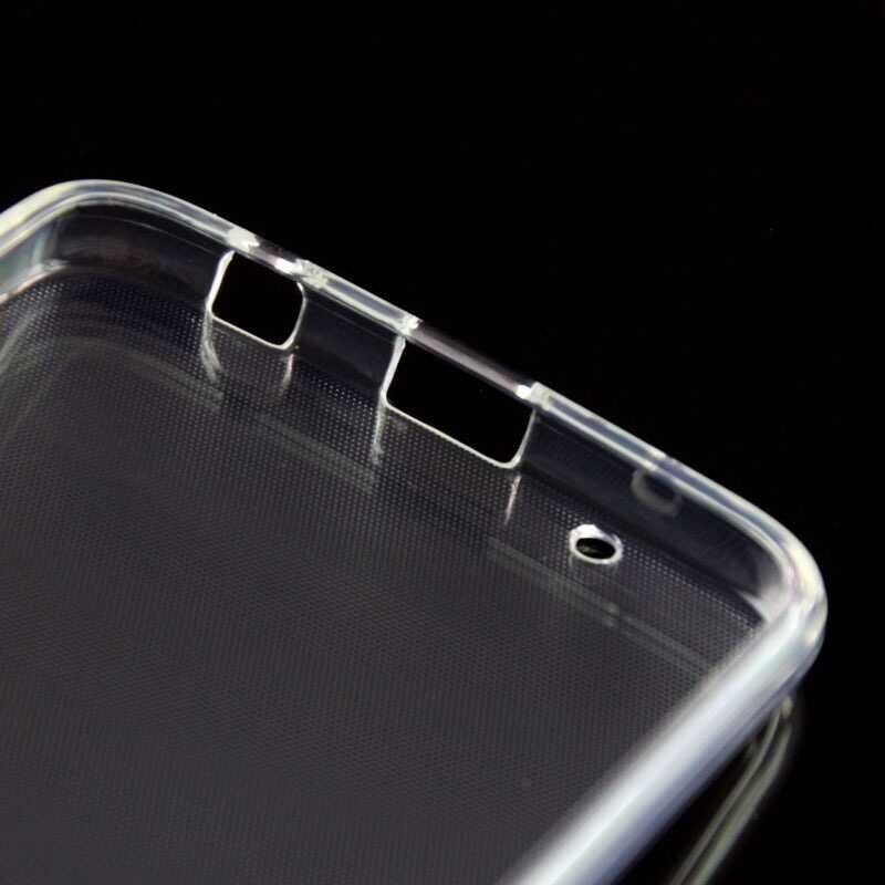 Lenovo Moto Z Play Şeffaf Kılıf Yumuşak İnce Tasarımlı Kapak (SÜPER) Renksiz