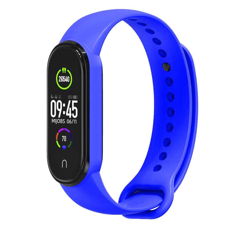 Xiaomi Mi Band 6 Silikon Kordon Soft ve Pürüzsüz Yüzeyli Kordon (Klasik) NO2