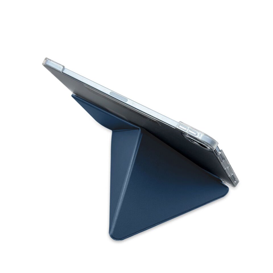 Apple iPad Air 11 2025 M3 Raptic Clear Folio Airbagli Şeffaf Kapaklı Katlanabilir Standlı Kılıf