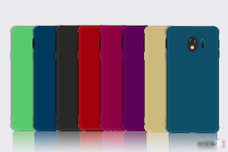 Samsung Galaxy J4 Sililkon Mat Soft Yüzeyli Kapak (NEVA) Yeşil
