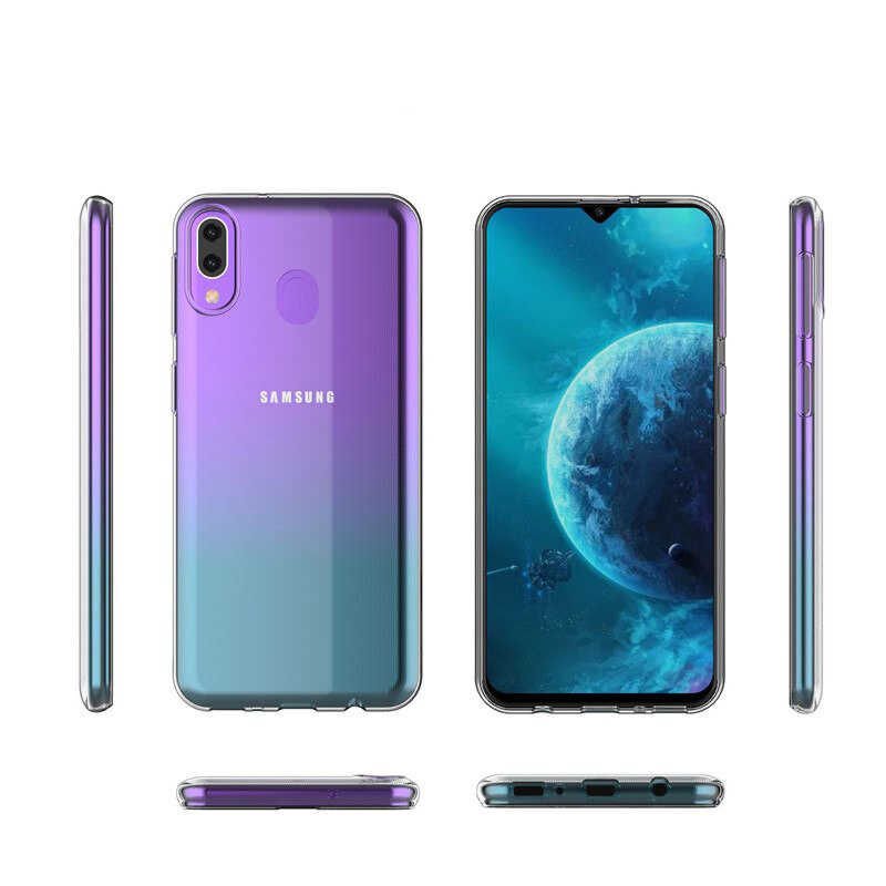 Samsung Galaxy M20 Kılıf HEPTEKİLETİŞİM Ultra İnce Silikon Kapak 0.2 mm