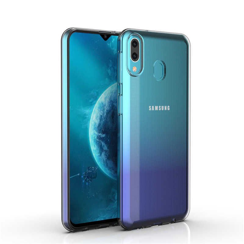 Samsung Galaxy M20 Kılıf HEPTEKİLETİŞİM Ultra İnce Silikon Kapak 0.2 mm