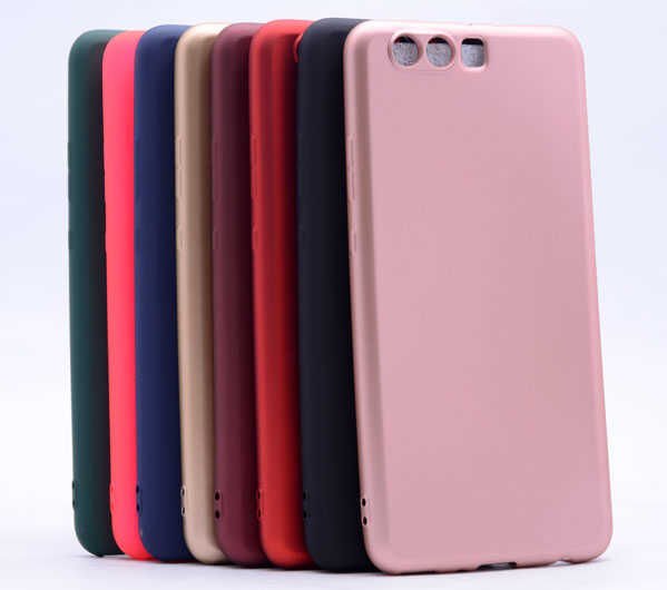 Huawei P10 Kılıf Yumuşak Dokulu Soft Esnek İnce Mat Renkli Silikon Kapak (PREMİER) Kırmızı
