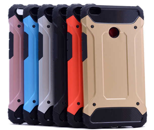 Xiaomi Mi Max Kılıf Armor Köşe Korumalı Çift Katman Tank Zırh Kapak (CRASH) Siyah