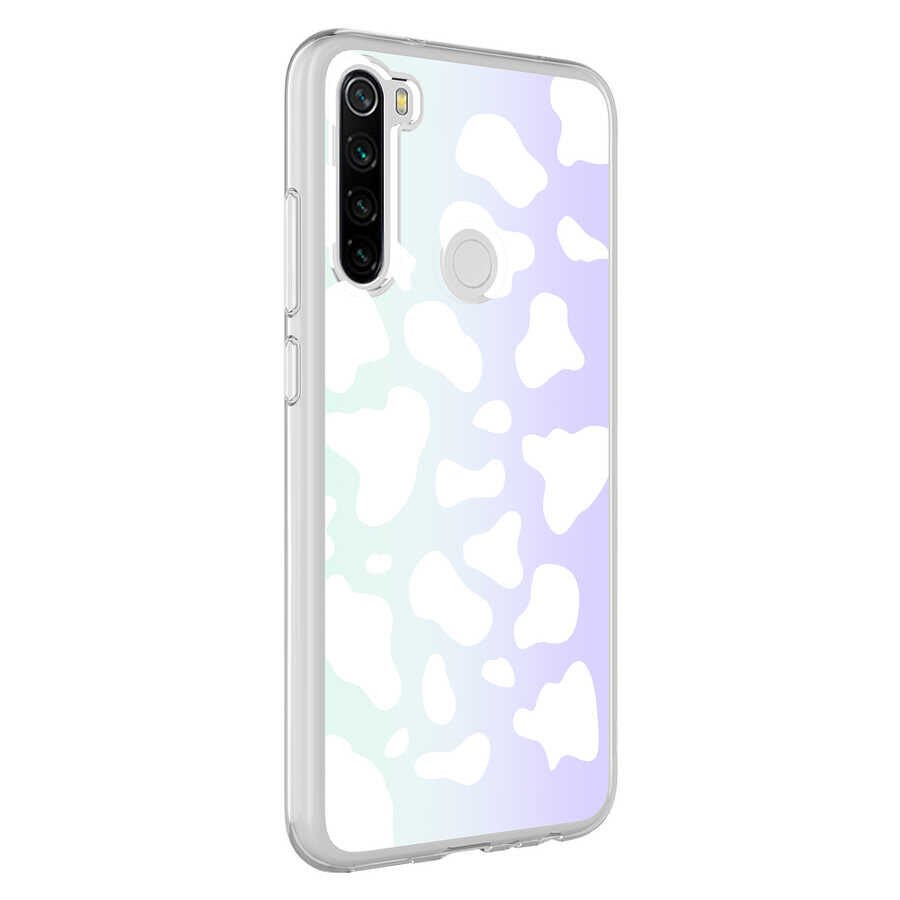Xiaomi Redmi Note 8 Kılıf HEPTEKİLETİŞİM M-Blue Desenli Kapak