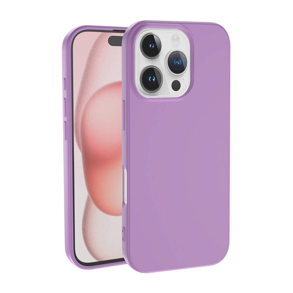 Apple iPhone 16 Pro Max Kılıf Lansman İçi Kadife Soft Yumuşak Dokulu Liquid Silikon Kapak (LSR) Pembe