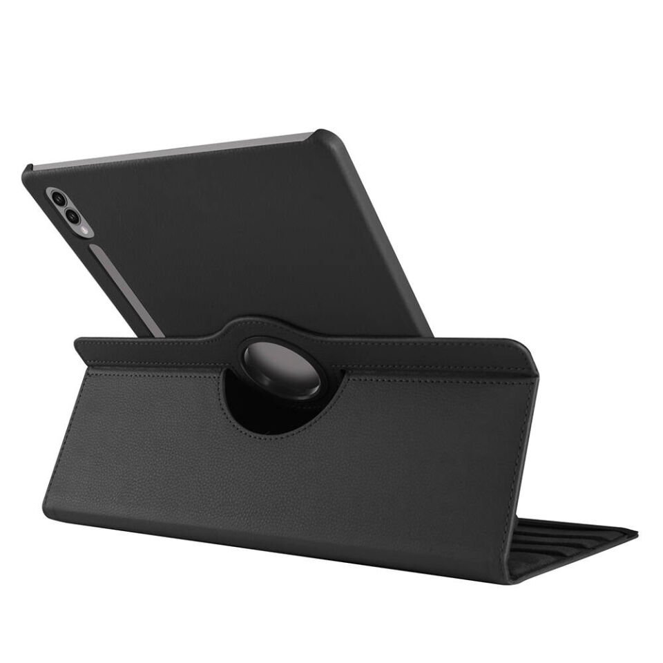 Samsung Galaxy Tab S9 Ultra SM-X910 Dönebilen Kalemli Standlı 360 Tam Korumalı Tablet KIlıf (D-T) Mor