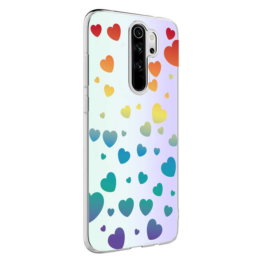 Xiaomi Redmi Note 8 Pro Kılıf HEPTEKİLETİŞİM M-Blue Desenli Kapak