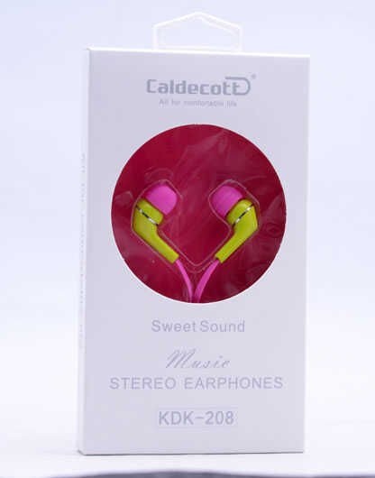 Yüksek Kalite ve Ses Performanslı Kulaklık (Caldecott KDK-208 Mp3 Stereo Kulaklık) Yeşil