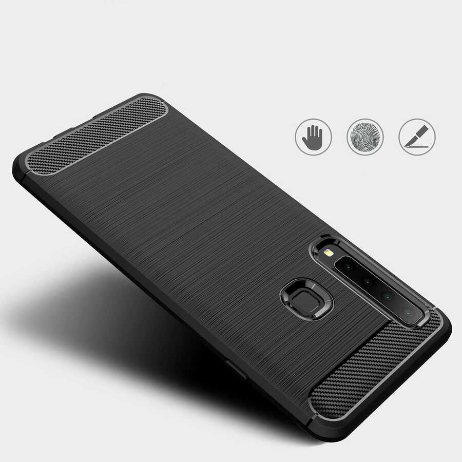 Samsung Galaxy A9 2018 Kılıf Ultra Korunaklı Silikon Kapak (ROOM) Gri