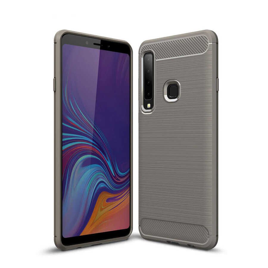 Samsung Galaxy A9 2018 Kılıf Ultra Korunaklı Silikon Kapak (ROOM) Gri