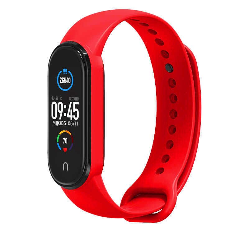 Xiaomi Mi Band 6 Silikon Kordon Soft ve Pürüzsüz Yüzeyli Kordon (Klasik) NO21