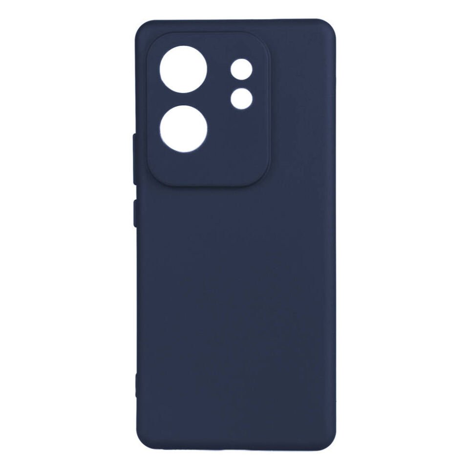 İnfinix Zero 30 4G Kılıf Kamera Korumalı Esnek Renkli Silikon Kapak (Biye) Lacivert