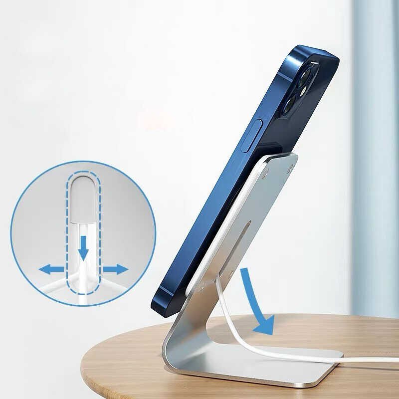 Magsafe Şarj Standı (L312) Gümüş